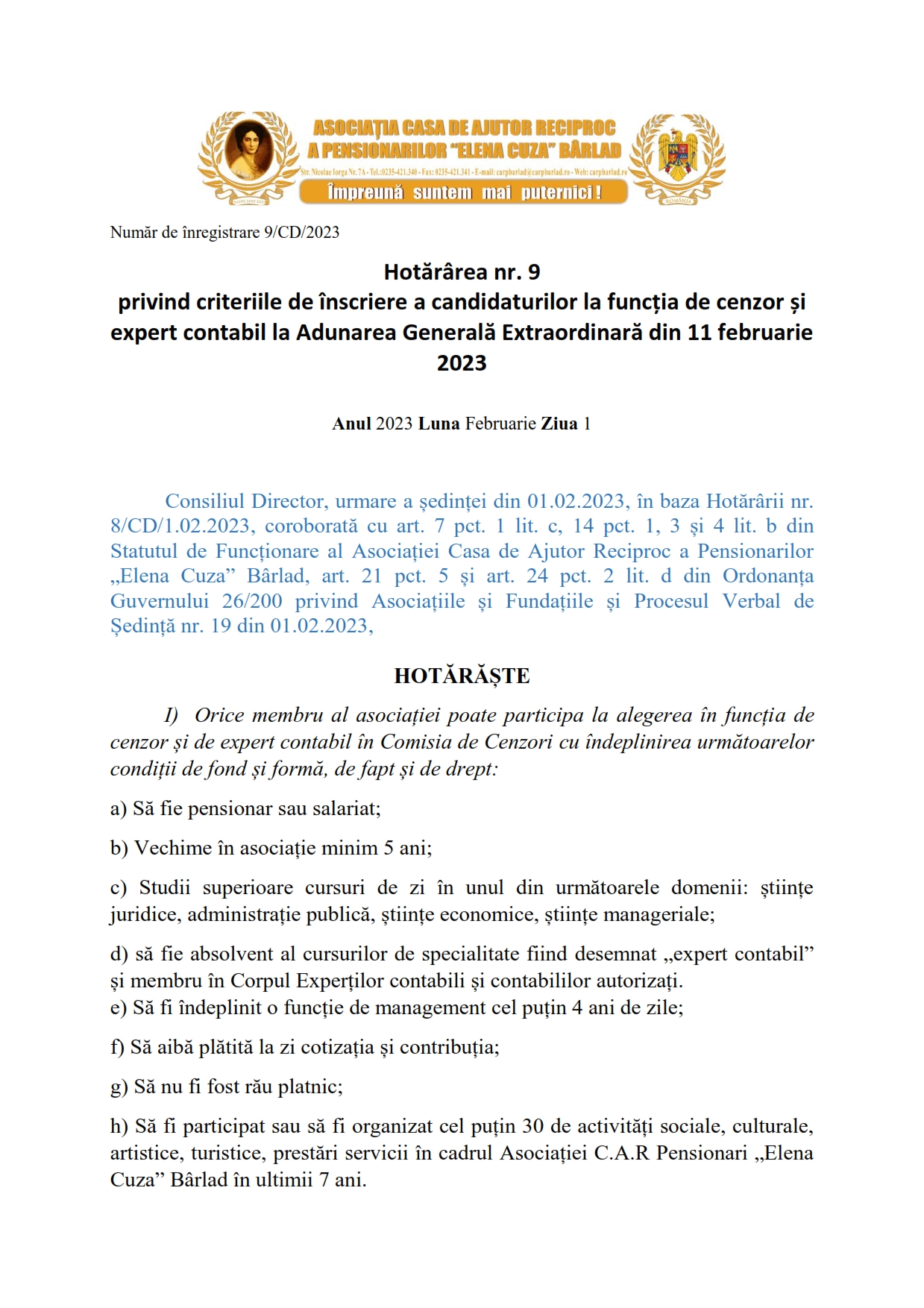 Adunarea Generală Extraordinară Adunarea Generală Extraordinară