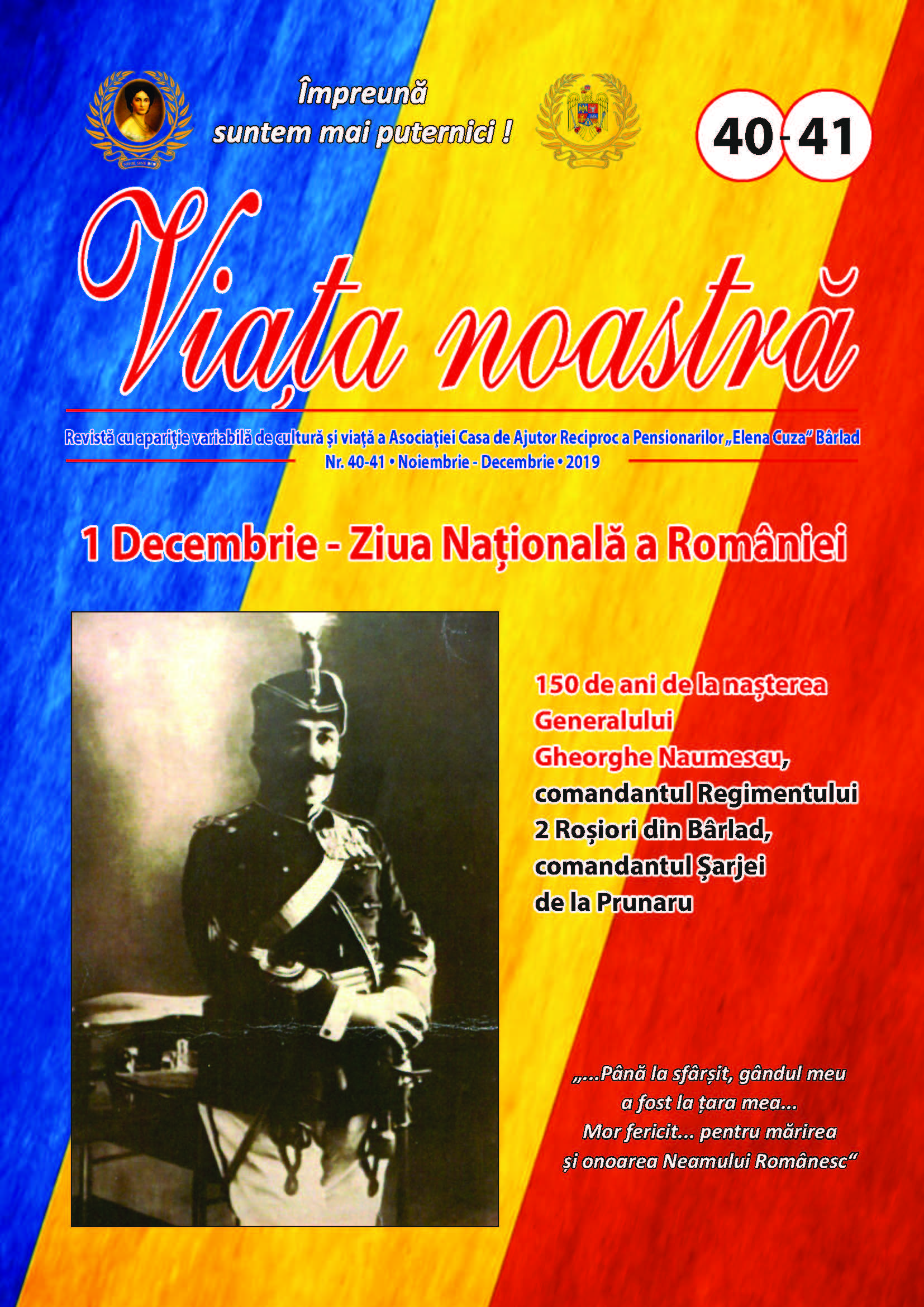 Numerele 40 È™i 41 - noiembrie-decembrie